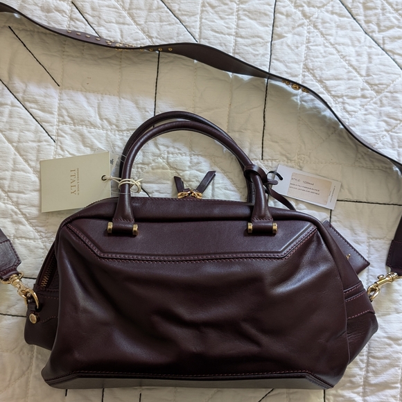 Leather Satchel Handbag - Picture 6 of 8